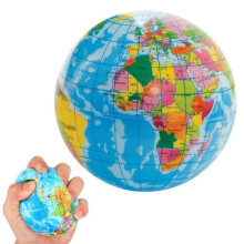 Stress Ball Globe Multicolor 1 Piece