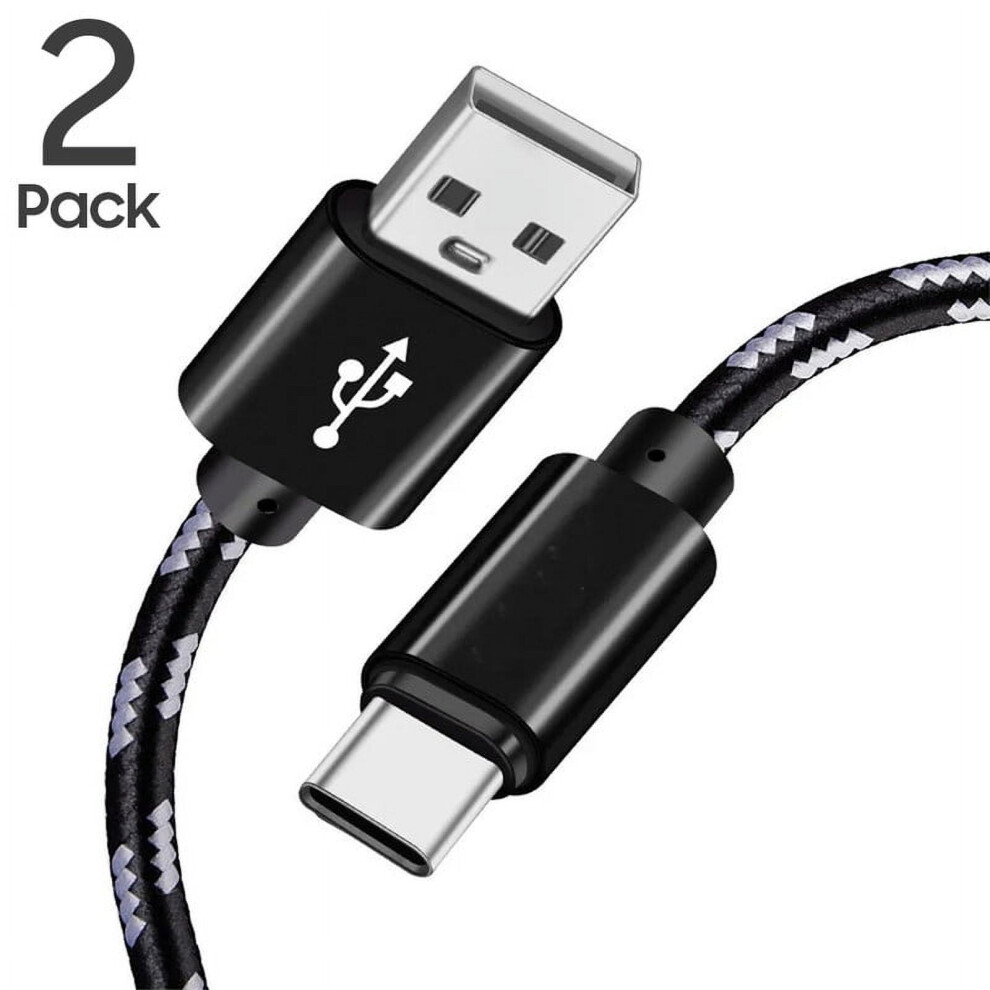 Afflux Braided Usb-A To Usb-C Cable 3Ft 2-Pack 940684191024
