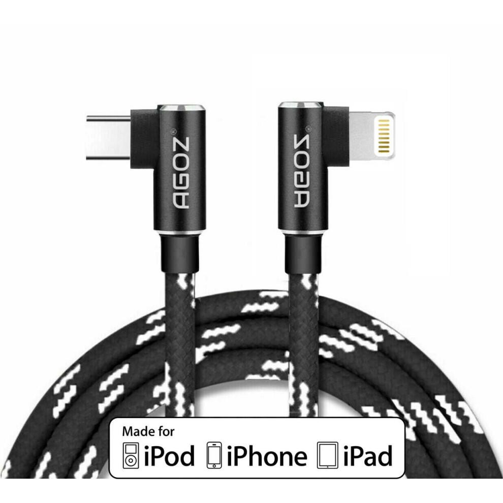 Agoz Mfi Certified Lightning To Usb-C Cable 10Ft 940684190140