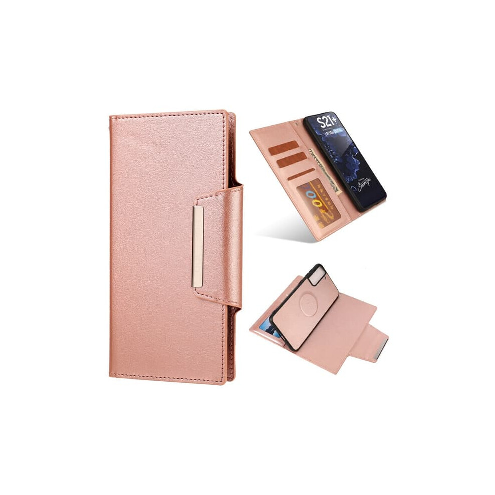 Samsung Galaxy S21 Plus Magnetic Wallet Case Rose Gold 940684201129