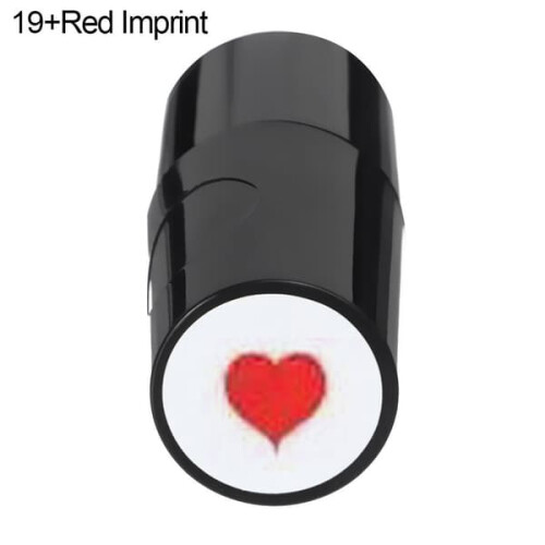 Golf ball stamp red imprint 19 mm