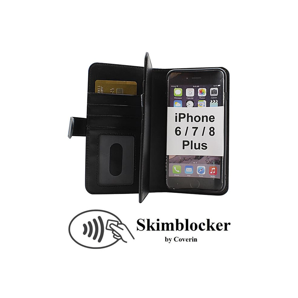 Skimblocker Xl Wallet For Iphone 6/7/8 Plus Black 940684200535