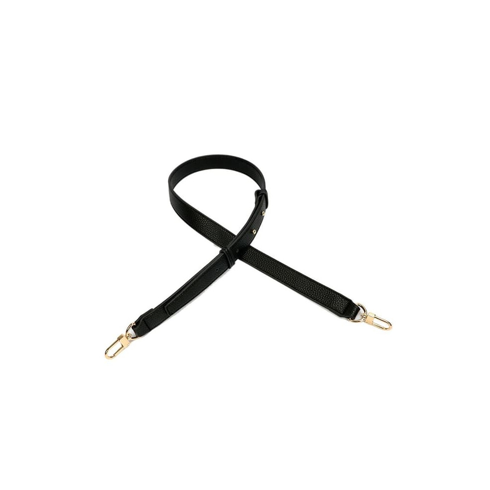 Genuine Leather Handbag Crossbody Strap Black 962029763048