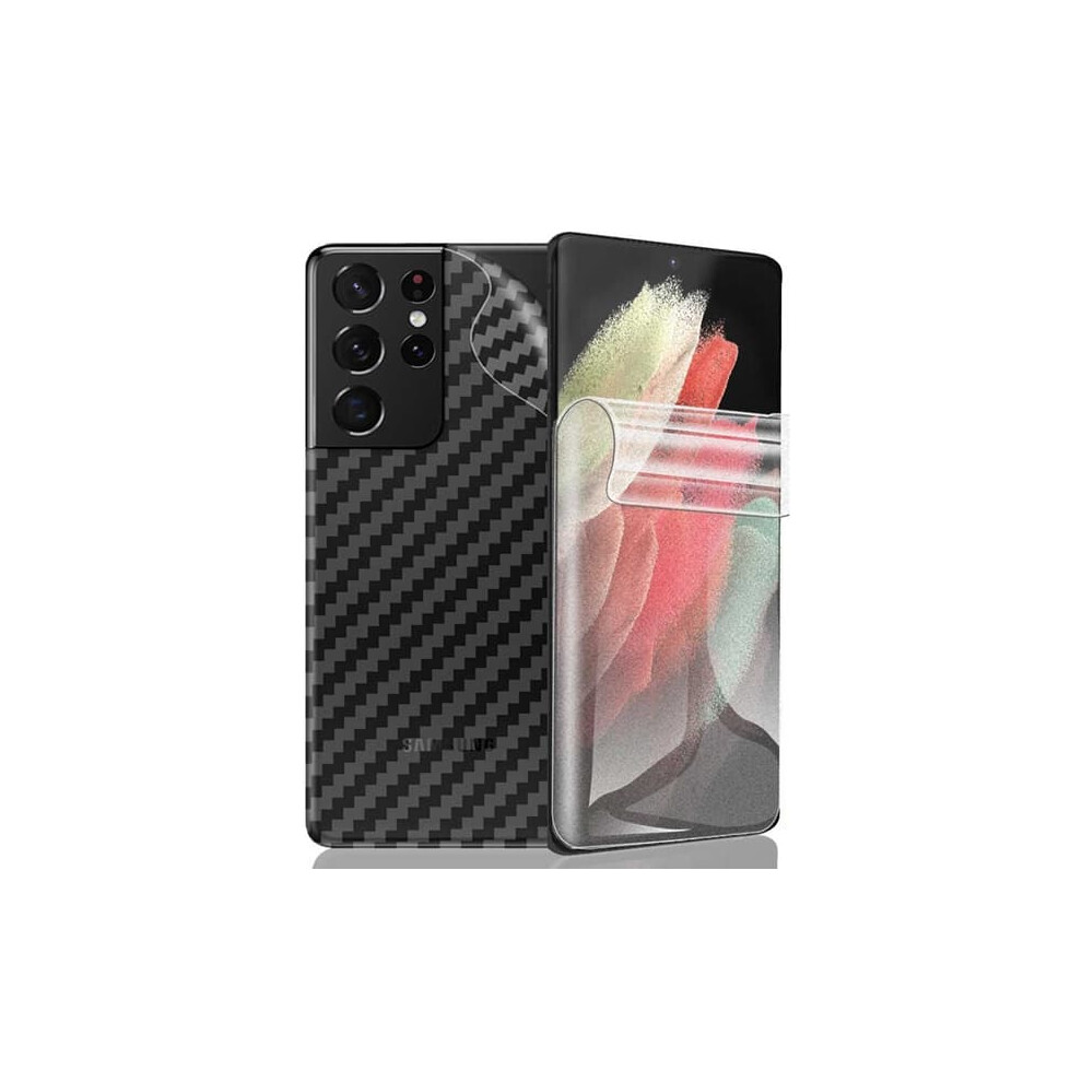 Galaxy S21 Ultra Screen Protector Carbon Fiber Back Film 940684201136