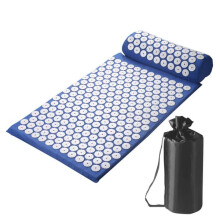 Acupressure Mat and Pillow Set Blue with Carry Bag