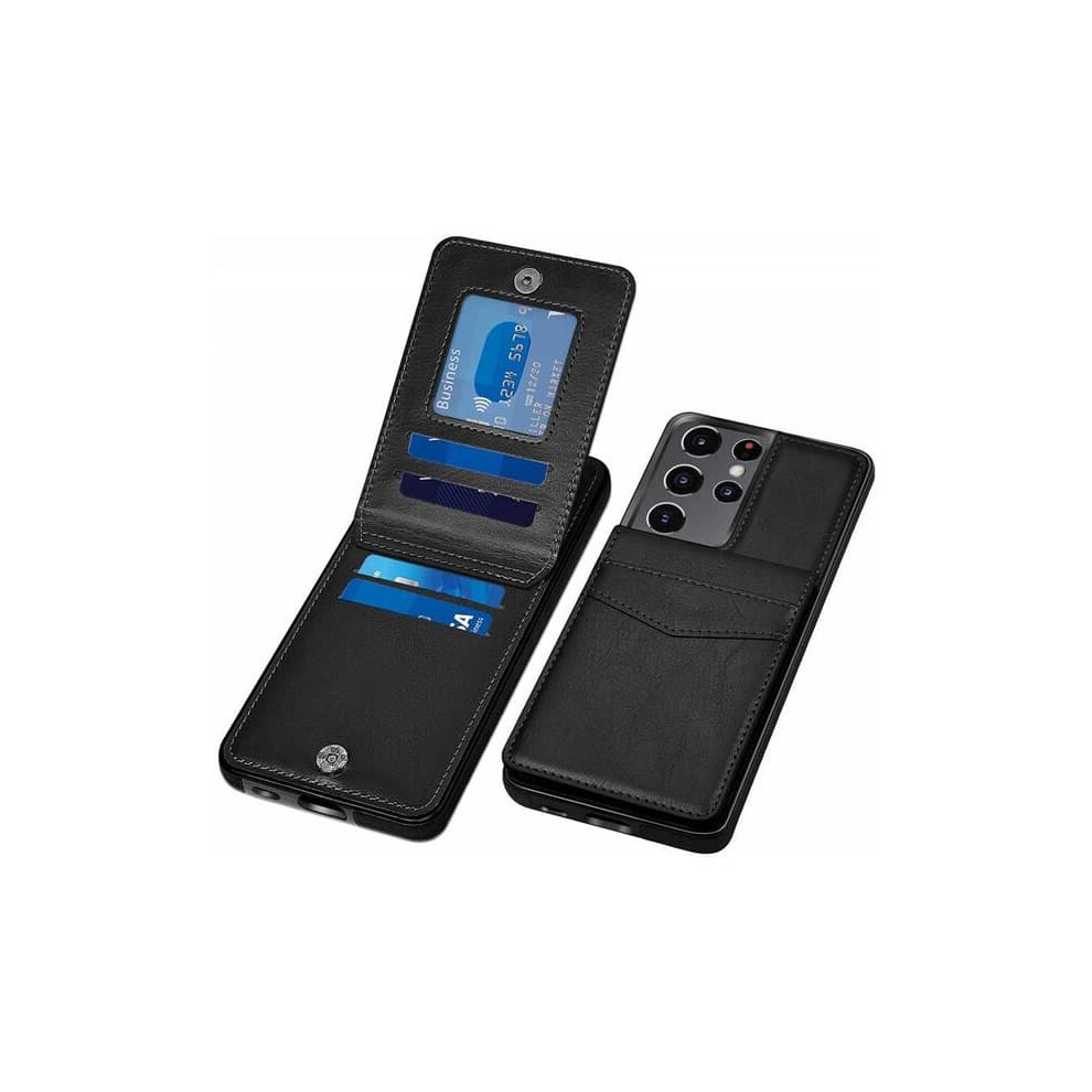 Samsung S21 Ultra Case With Card Holder 5-Compartment Brown 940684201648