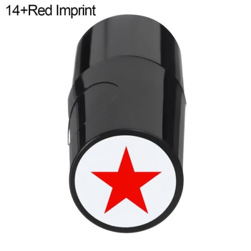 Golf ball stamp marker red imprint 14 pieces