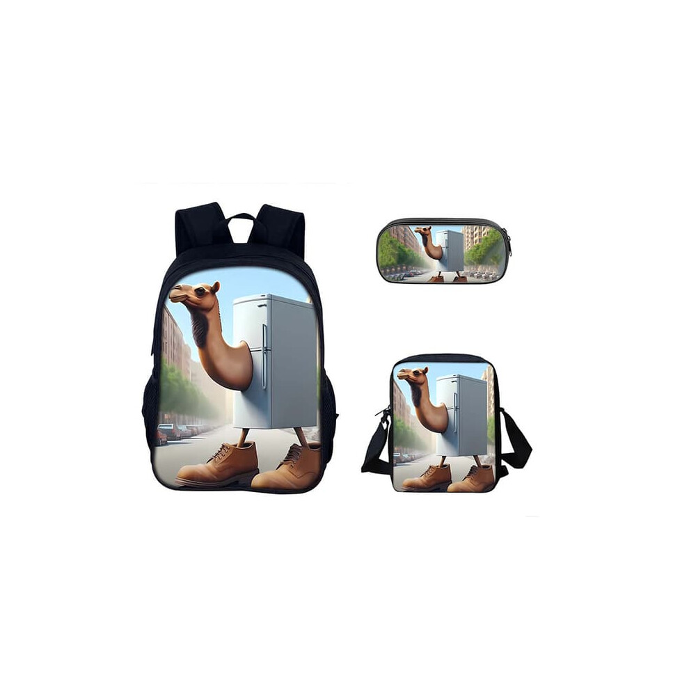 Brainrot Student Backpack Set Italian Style 3-Piece