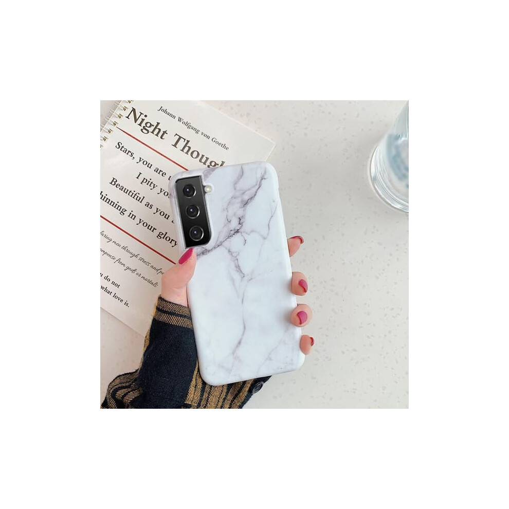 Samsung Galaxy S21 Plus Case Marble White 962029758327
