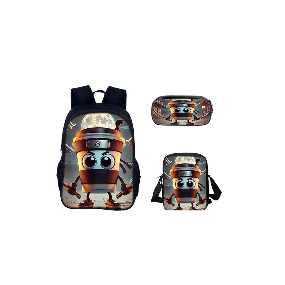 Brainrot Student Backpack Set Italian Style 3-Piece
