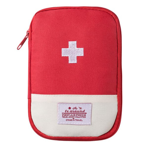 Emergency Medicine Storage Bag Red Large