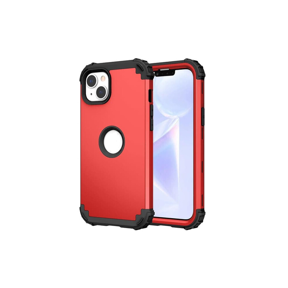 Silicone Hybrid Pc Iphone 15 Case Red 962029747741