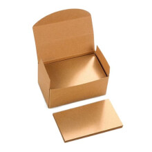 Kraft paper blank cards khaki 100 pcs/set