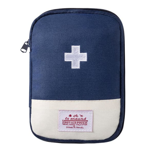 Medicine Storage Bag Navy Blue Large