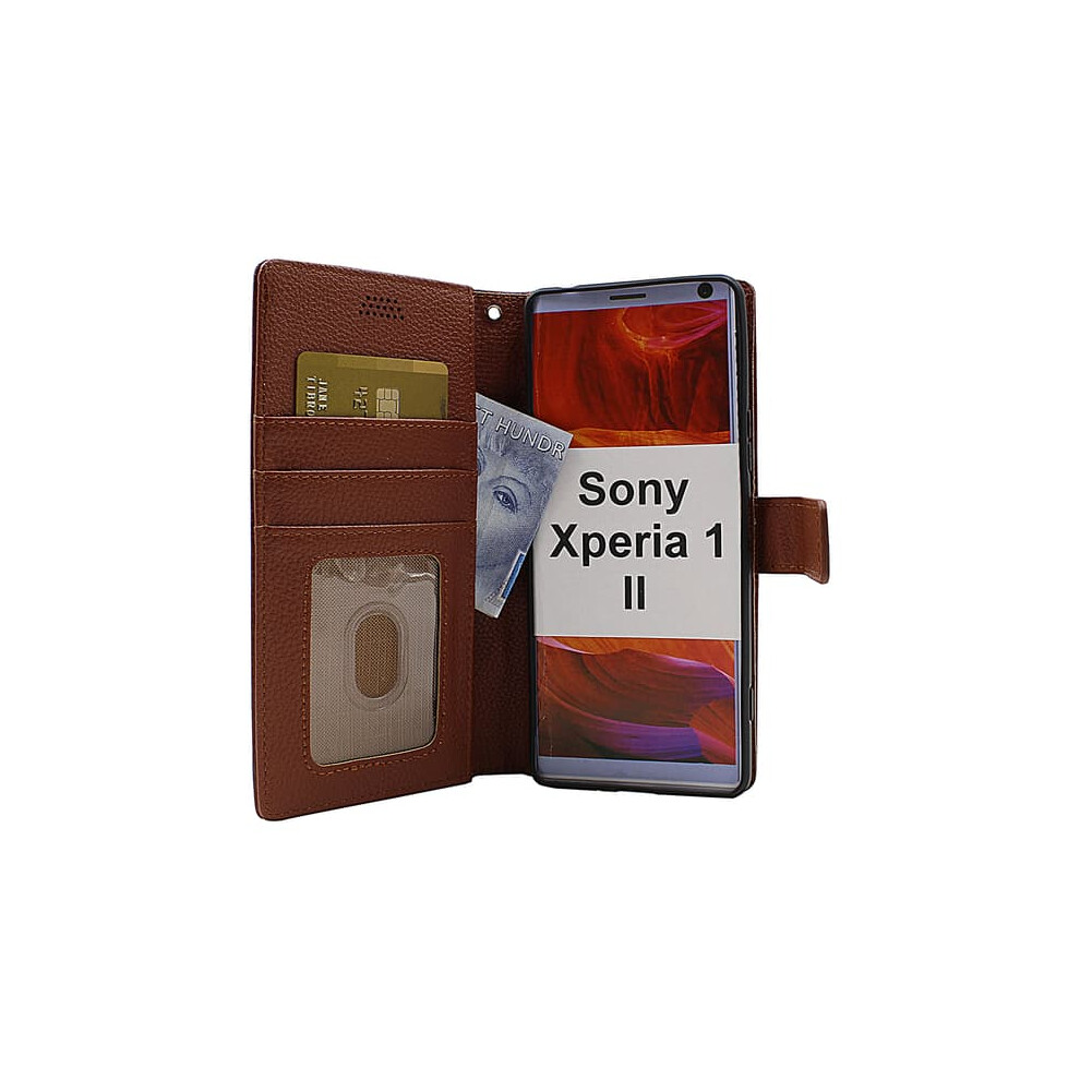 Sony Xperia 1 Ii Stand Case Wallet Brown 962029764038