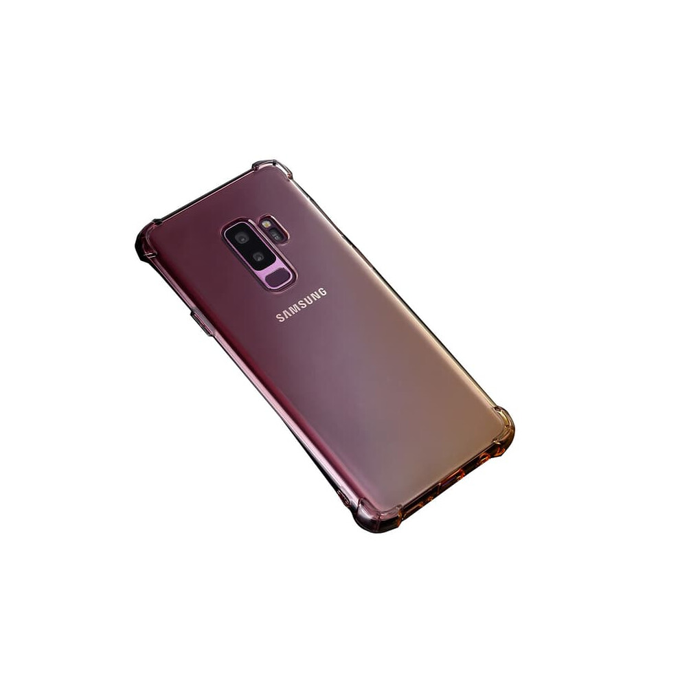 Samsung Galaxy S9 Air-Cushion Silicone Case Black/Gold 962029748076