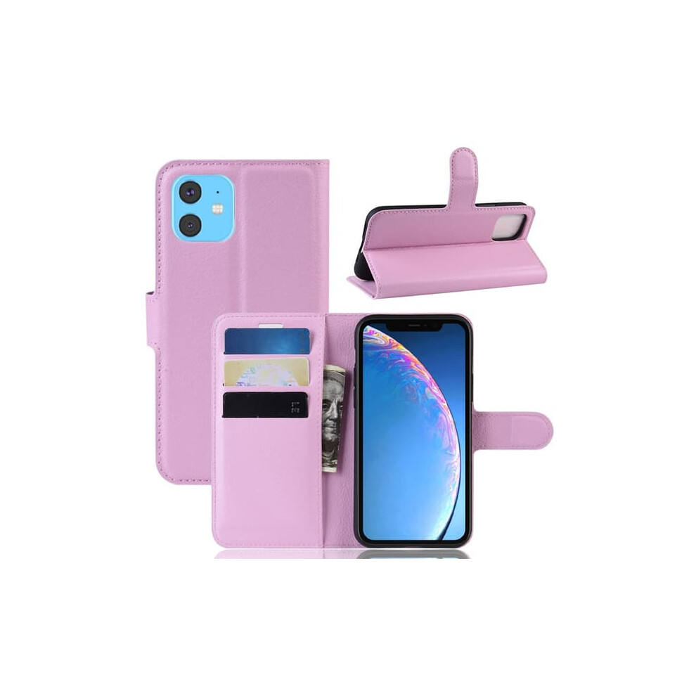Iphone 11 Litchi Wallet Case Light Pink 940684204694