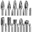 Carbide Burr Set Double Cut 20 pcs 1/8 inch Shank 1
