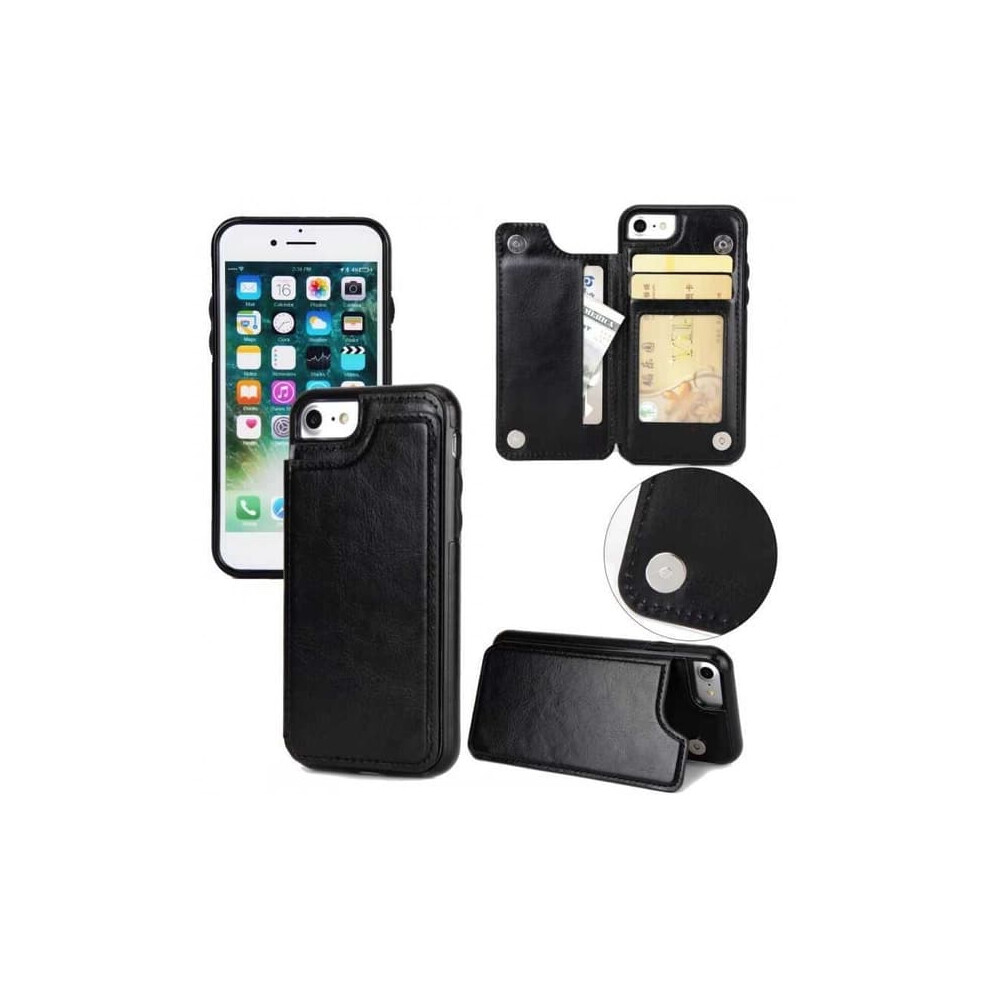 Iphone 8 Plus Shockproof Flip Case With Card Holder 3 940684202515