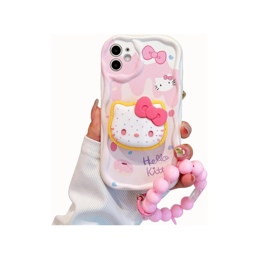 Iphone 13 Pro Kawaii Cat Tpu Case With Stand And Pendant 962029747499