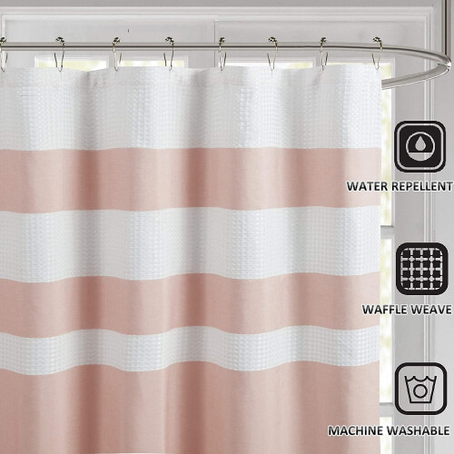 Shower Curtain Microfiber 72x72 Blush 2
