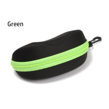 Hard glasses case green