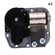 Sankyo mechanical music box movement with screws black A3