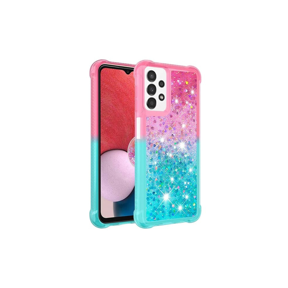 Skalo Tpu Phone Case For Samsung A13 4G - Pink/Turquoise 940684206100