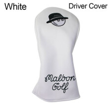 Golf Club Head Cover White Driver Cover 1 Piece
