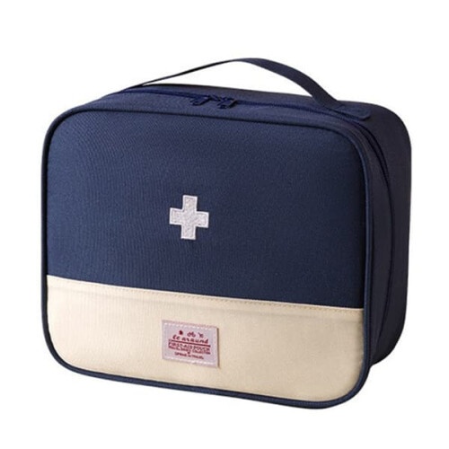 Mini portable medical bag navy blue extra large
