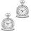 Classic Retro Pocket Watch with Chain Set of 2 1