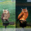 Solar Garden Lights Resin Owl 6 Pack 2
