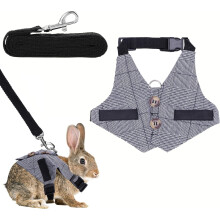 Rabbit Vest Harness and Leash Set Formal Suit Style