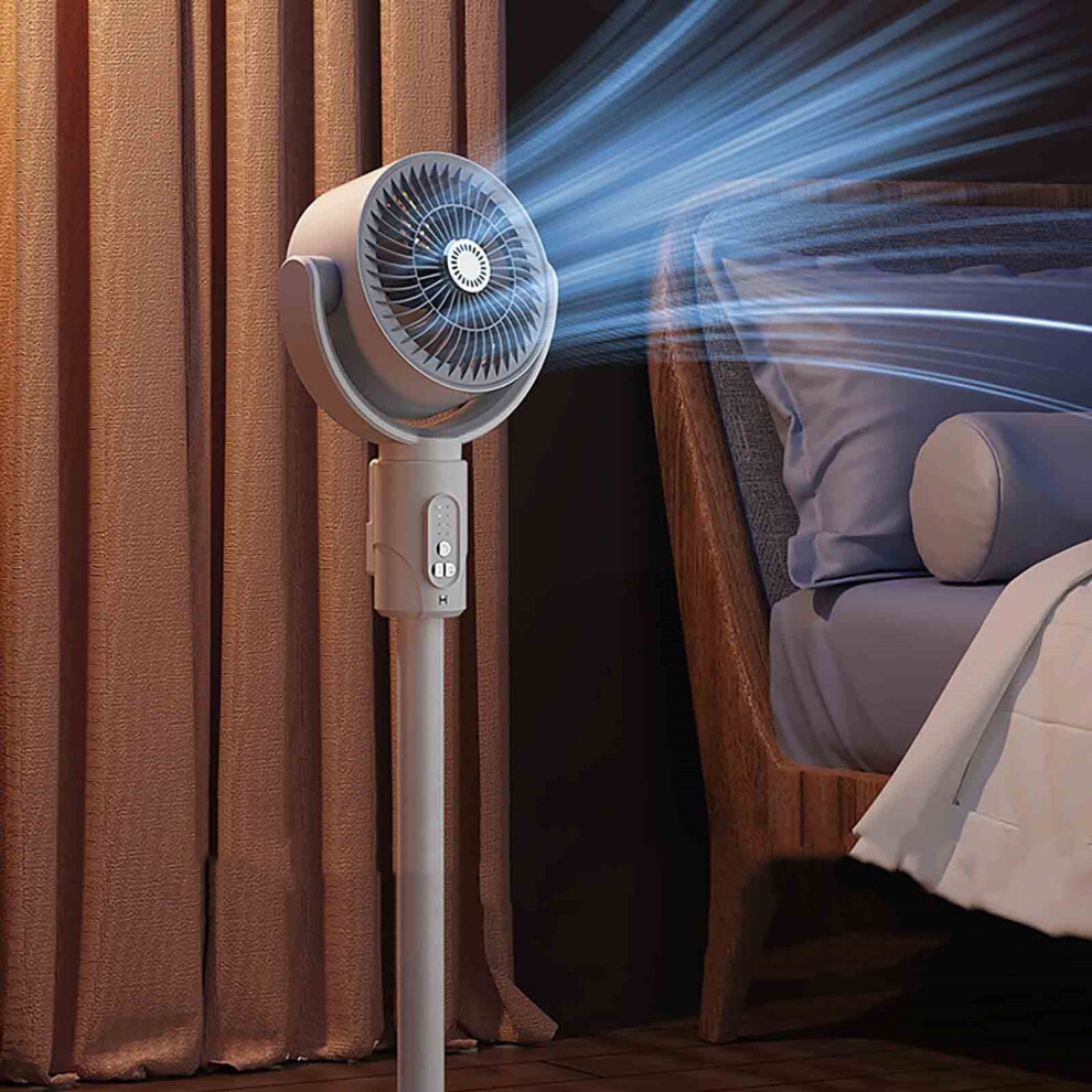 Standing Fan With Remote, Oscillating, Adjustable Height, 3 900223078414