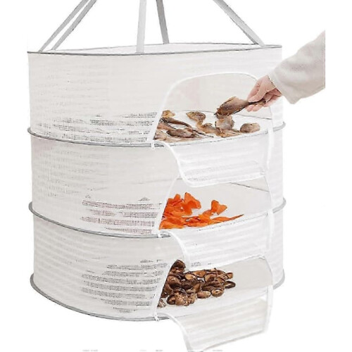 Hanging Drying Rack Foldable Mesh 3-Layer