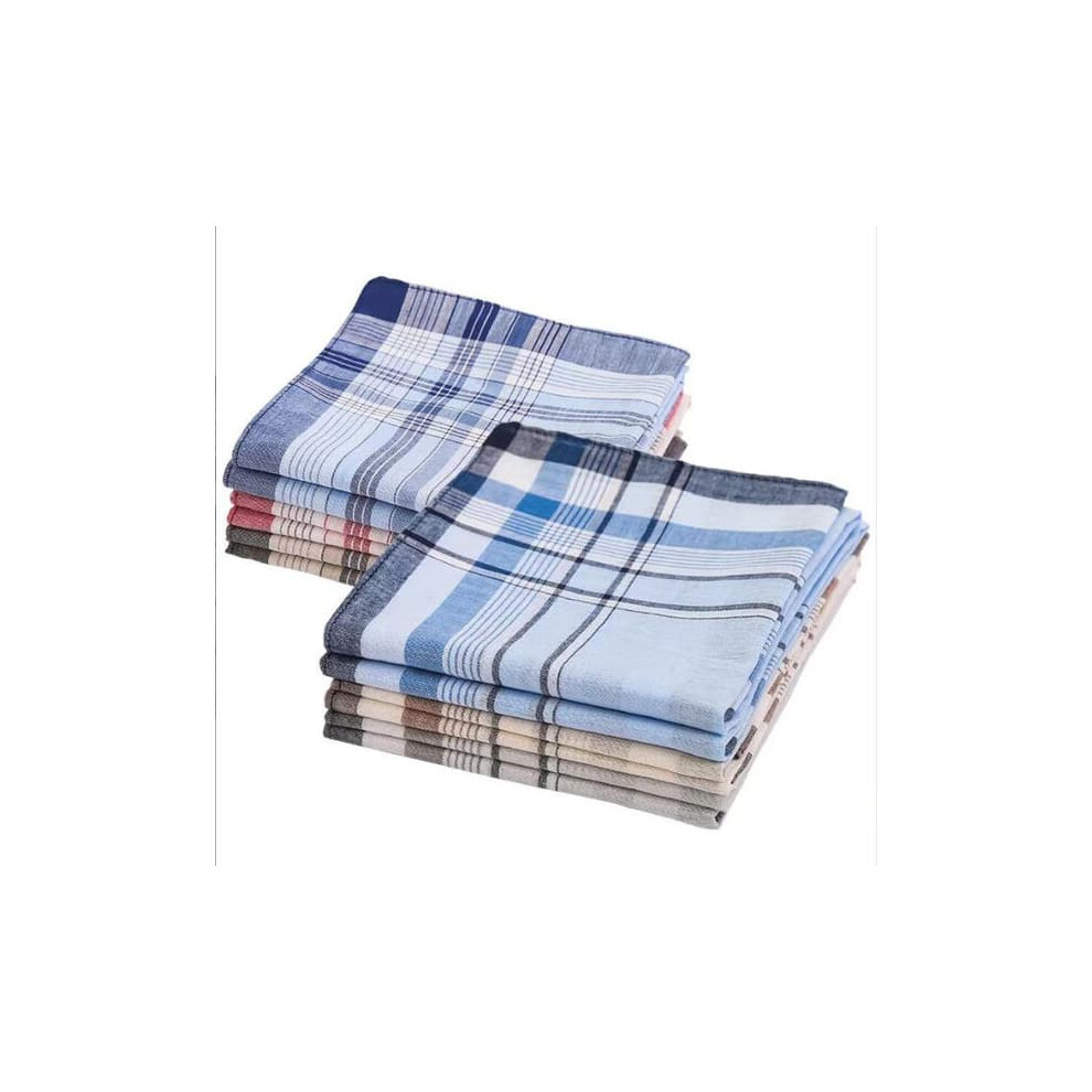 Cotton checkered handkerchiefs 12-pack