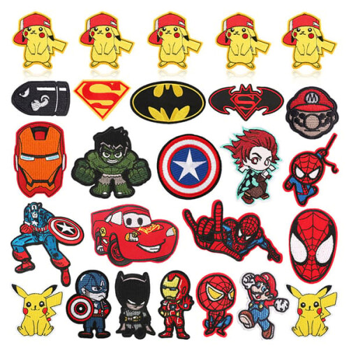 Iron-on patches for clothes 26-pack