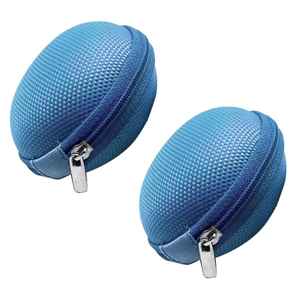Round Earbud Case Lightweight Mini Pouch 2 Pcs 900223070166