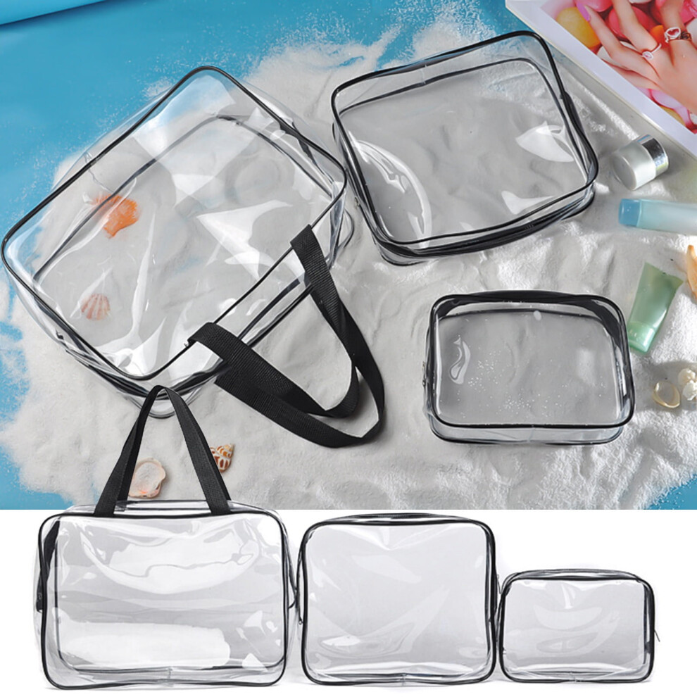PVC transparent wash bag thickened travel storage bag