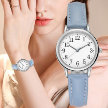 Women's Leather Strap Watch Classic Numerals