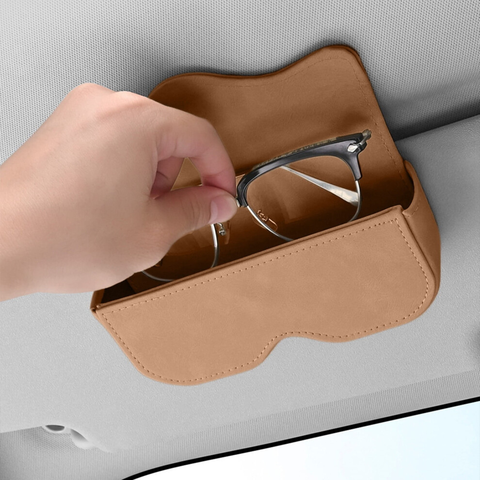 Car Sunglasses Clip with Visor Storage Box for Eyewear