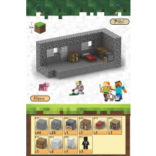 Minecraft Building Blocks Stone Cottage Set 80 Magnetic
