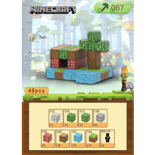 Minecraft building blocks jungle magnetic cubes 48