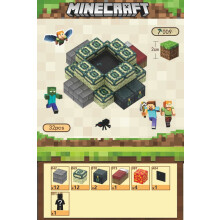Minecraft End Portal Building Blocks Magnetic Cubes 32 pcs