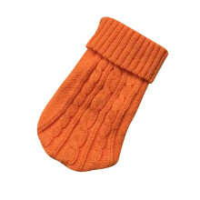 Sweter dla szczeniaka z golfem, dzianinowy, z polaru, XL