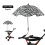 Stroller Sunshade Umbrella with Clip, 360 Adjustable UV 1