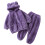 Conjunto infantil de moletom com capuz e calça com orelhas de urso em fleece (2 peças) 1