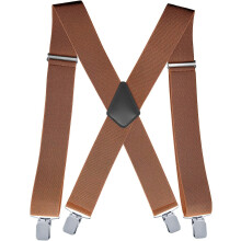 Men's Heavy Duty Elastic X-Back Suspenders 2 Inch