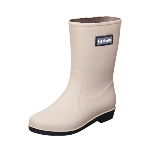 Botas de chuva femininas curtas impermeáveis de borracha até o tornozelo
