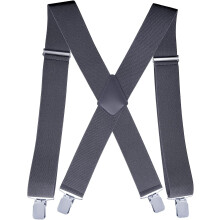Men's Heavy Duty Elastic X-Back Suspenders 2 Inch